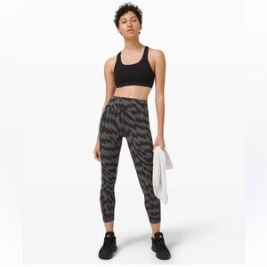 Lululemon Invigorate High Rise Leggings 25” Voltage Graphite Grey Black